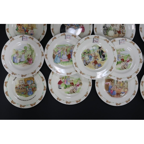 5112 - Royal Doulton, Bunnykins plates, approx 17cm Dia each (13)