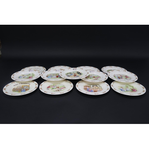 5112 - Royal Doulton, Bunnykins plates, approx 17cm Dia each (13)