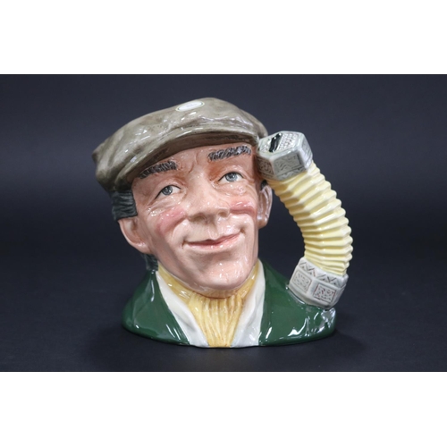 5122 - Royal Doulton, Character jug, The Busker D6775, Modelled by Stanley James Taylor, approx 16.5cm H