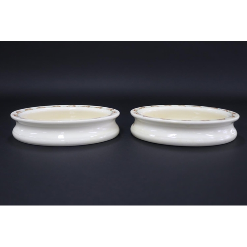 5133 - Royal Doulton, Bunnykins two oval baby plates, approx 4.5cm H x 21cm W x 16.5cm D (2)