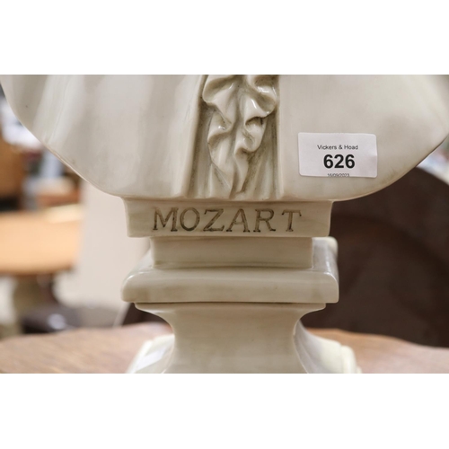 411 - Composite Mozart bust by Chmozart, approx 45 cm H