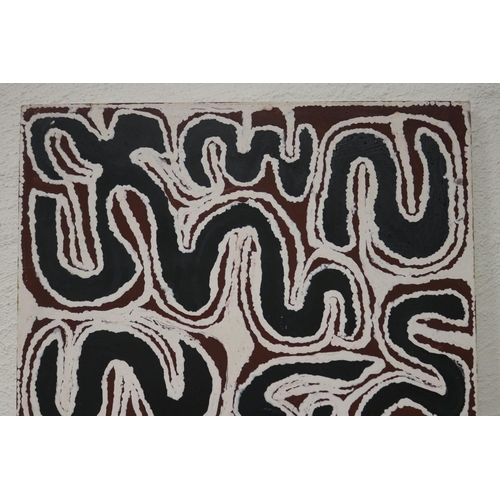 25 - Billy Thomas Joongoorra (1920-2012) Australia (Aboriginal), oil on canvas, ex William Mora Galleries... 