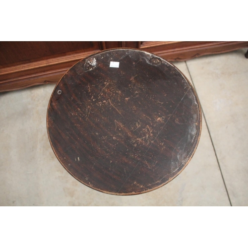 436 - Antique revolving piano stool, with metal and glass ball feet, approx 47cm H x 37cm Dia