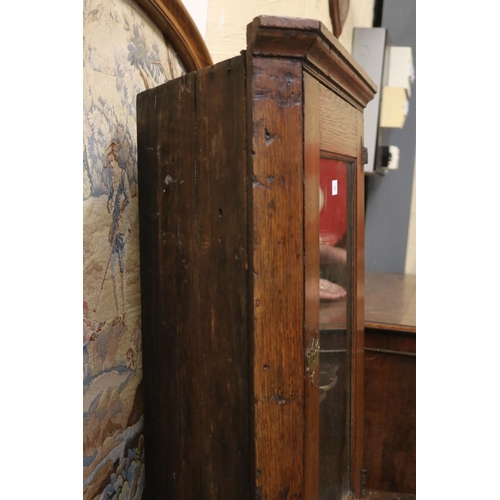 476 - Antique English Georgian corner cabinet, approx 82cm H x 60cm W