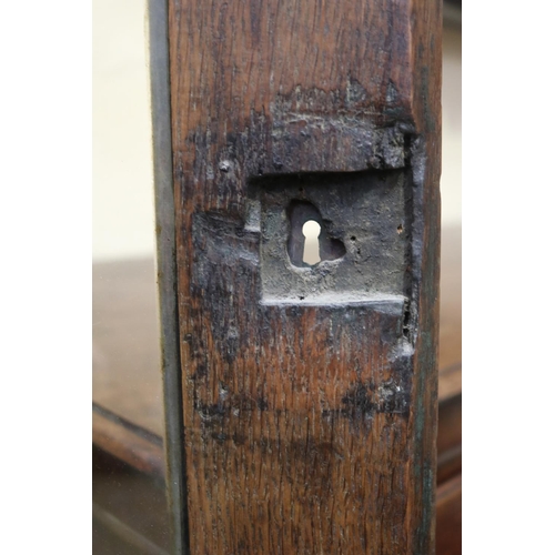 476 - Antique English Georgian corner cabinet, approx 82cm H x 60cm W