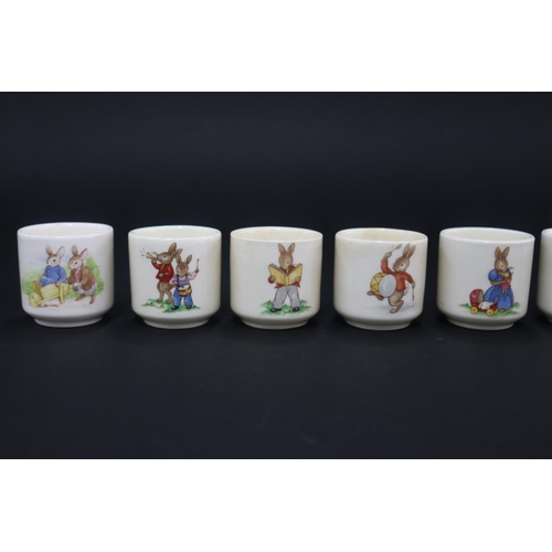 5140 - Royal Doulton Bunnykins egg cups, each approx 5cm H