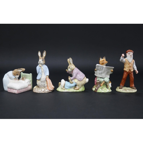 5148 - Royal Albert Beatrix Potter figures to include Mr Benjamin Bunny and Peter Rabbit, Peter and the Red... 