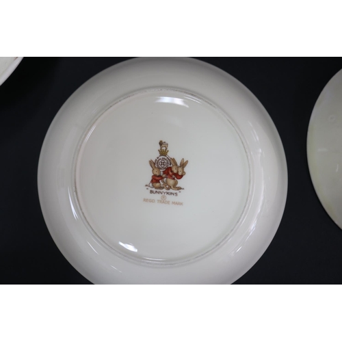 5178 - Royal Doulton, Bunnykins seven various bowls, some damages, approx 4.5cm H x 7.5cm Dia & smaller