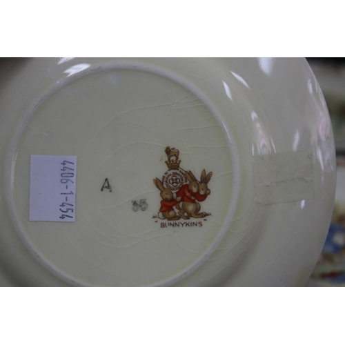 5185 - Royal Doulton Bunnykins Barbara Vernon plates, each approx 16.5cm Dia (6)