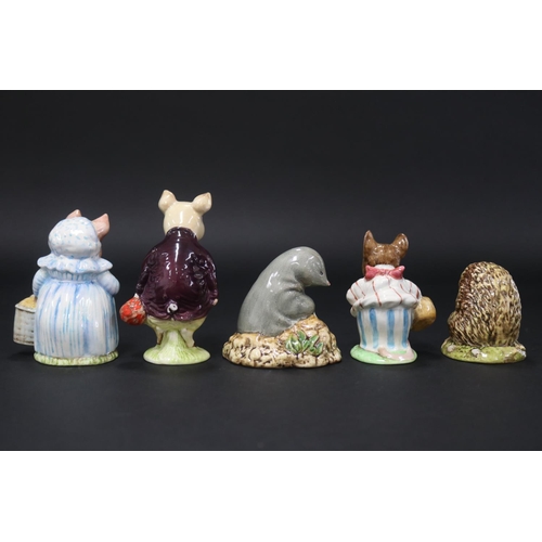 5186 - Beswick Beatrix Potter figures to include Old Mr Pricklepin, Diggory Diggory Delvet, Mrs Tittlemouse... 