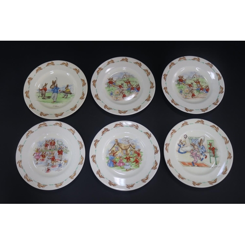 5195 - Royal Doulton Bunnykins Barbara Vernon plates (6)