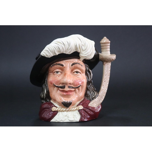 5201 - Royal Doulton, Character Jug Porthos D6440, chip to sword, approx 18.5cm H