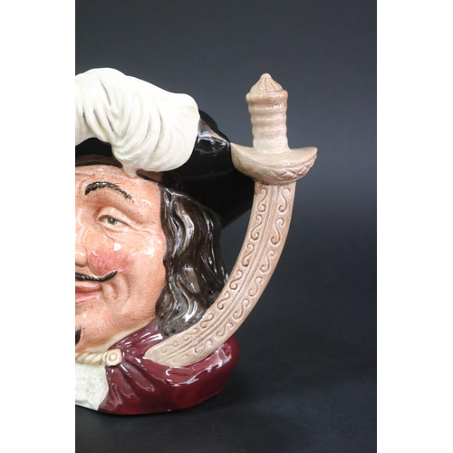 5201 - Royal Doulton, Character Jug Porthos D6440, chip to sword, approx 18.5cm H