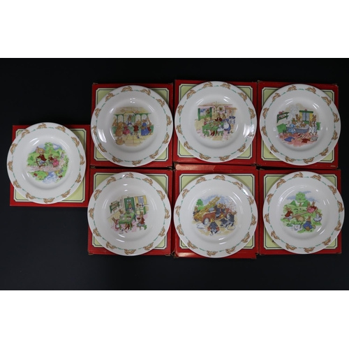 5211 - Royal Doulton Bunnykins seven plates, each approx 17cm Dia (7)