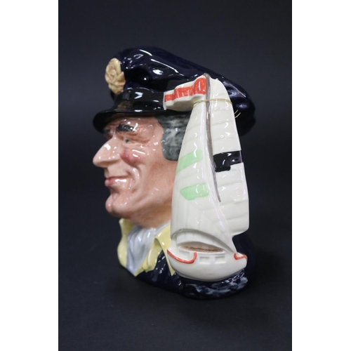 5227 - Royal Doulton, Character jug Yachtsman D6820, with matched box, approx 17cm H & box approx 25cm H x ... 