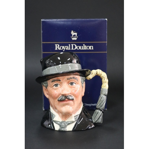 5228 - Royal Doulton, Character jug City Gent D6815, with matched box, approx 18cm H & box approx 25cm H x ... 