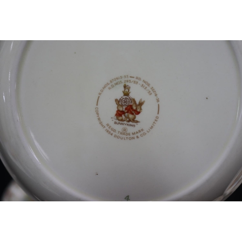 5231 - Royal Doulton, Bunnykins six bowls mostly Barabra Vernon, approx 19cm Dia (6)