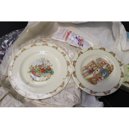 5018 - Two boxed two tier Royal Doulton Bunnykins cake stands, each approx 20cm Dia (2)
