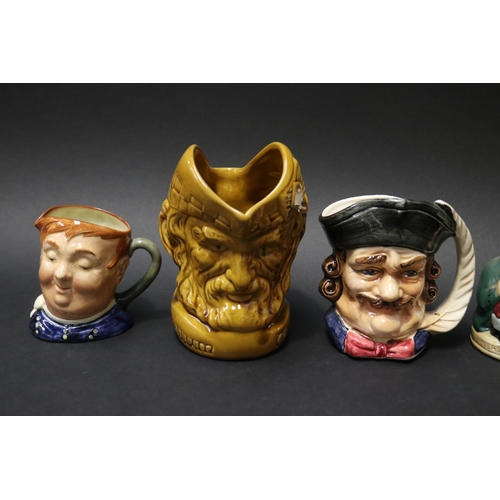 5076 - Assortment of character jugs and a bar jug, The McCallum, Fat Boy, Albert Sagger the Potter, Measure... 