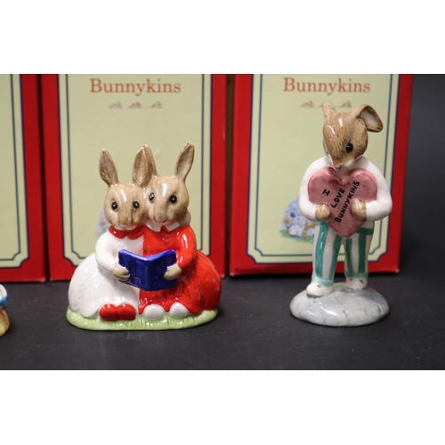 5084 - Royal Doulton Bunnykins Sailor, Partners in Collecting, Sweetheart, approx 9cm H (3)