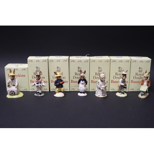 5095 - Royal Doulton Bunnykins Cook, Clown, Gardener, Milkman, Nurse, Fireman, Ice cream Man