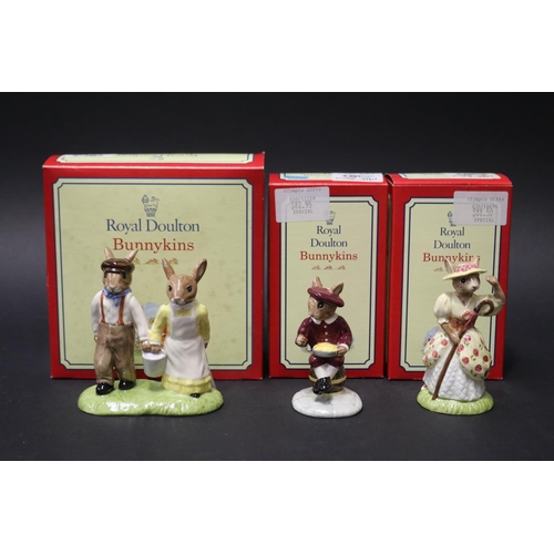 5119 - Royal Doulton Bunnykins The Nursey Rhyme Collection Jack and Jill, Little Bo Peep, Little Jack Horne... 