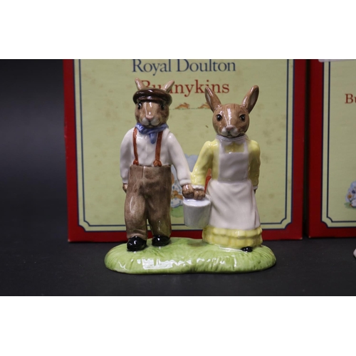 5119 - Royal Doulton Bunnykins The Nursey Rhyme Collection Jack and Jill, Little Bo Peep, Little Jack Horne... 