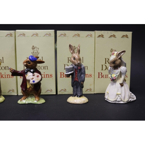 5163 - Royal Doulton Bunnykins Bride, Groom, Family Photograph signed, Family phptograph, The Artist, Susan... 