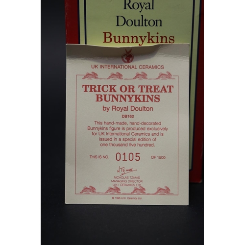 5171 - Royal Doulton Bunnykins Trick or Treat 105/1500, approx 11cm H