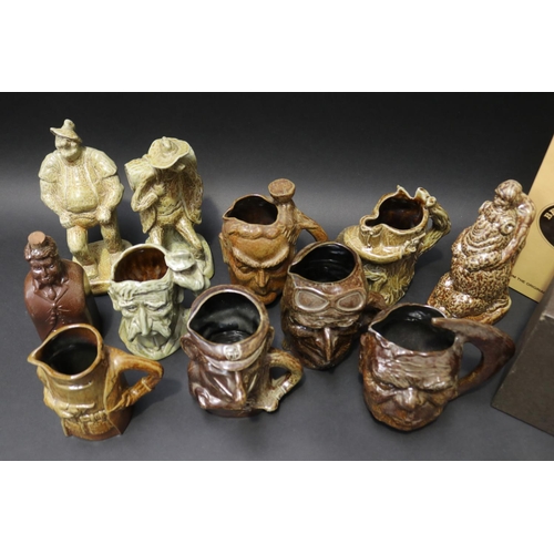 5190 - Good collection of Australian Bendigo Pottery character jugs, to include Menzies, & other famous Aus... 