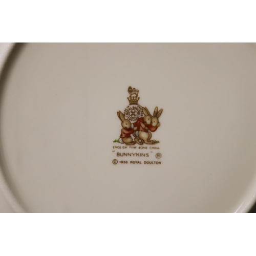 5215 - Royal Doulton Bunnykins eight plates, each approx 17cm Dia (8)