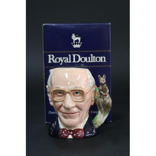 5269 - Royal Doulton, Character jug, John Shorter D6880. No 523 & signed, with matched box, approx 11cm H &... 
