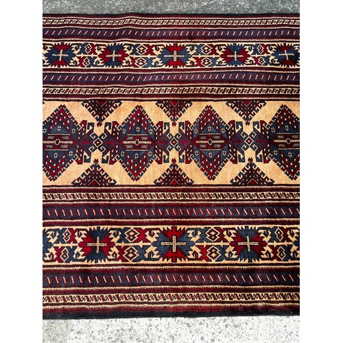 2030 - Fine weave hand knotted wool carpet, approx 170cm x 125cm