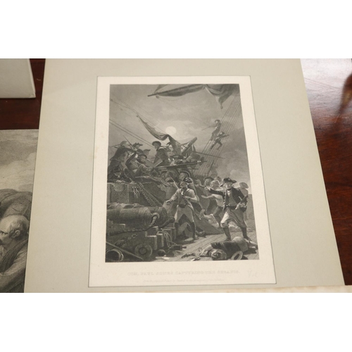 2109 - Selection of French engravings & etchings various dates 18th & 19th century, approx 46cm H x 36cm W ... 