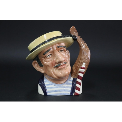 2145 - Royal Doulton, Character jug Gondolier D6589, approx 20cm H