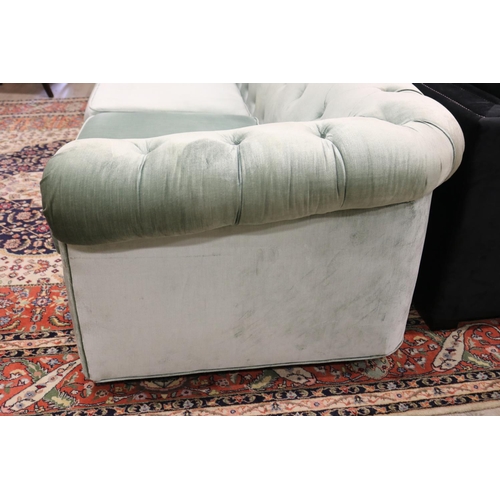 2170 - American Mid 20th Century C.1950’s ‘Hollywood Regency’ sofa upholstered in pale green velvet, approx... 
