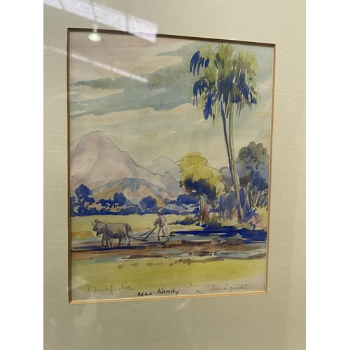 2182 - Peter Boosfield (Working 1930s) Australia, two open air watercolours, titles unclear, Sunset on Mt B... 