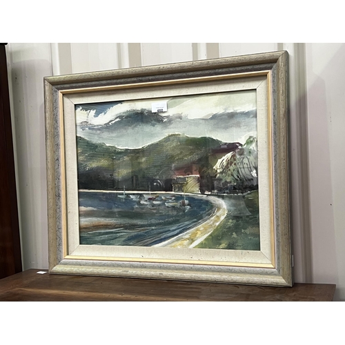 2202 - Dorothy Klimek Painting, watercolour, Pearl Bay near the spit, approx 34cm x 44cm