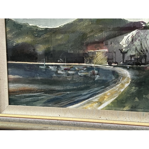 2202 - Dorothy Klimek Painting, watercolour, Pearl Bay near the spit, approx 34cm x 44cm