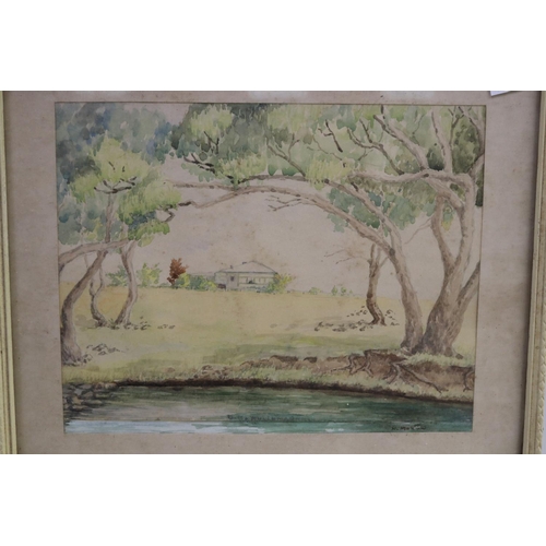 2176 - Two H. Morton watercolours, each approx 28cm H x 33cm W (2)