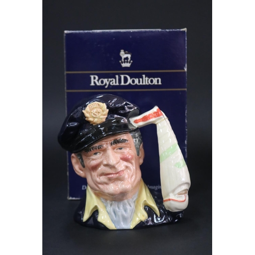 2286 - Royal Doulton, Character jug Yachtsman D6820, with matched box, approx 17cm H & box approx 25cm H x ... 