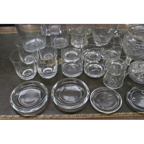 2262 - Assortment of glassware vintage and modern, approx 28cm H and smaller