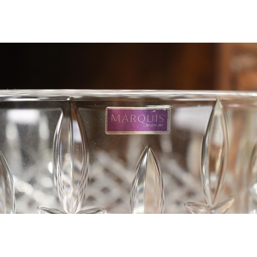 2118 - Marquis by Waterford crystal fruit bowl, with orginal sticker, approx 12cm H x 23cm dia