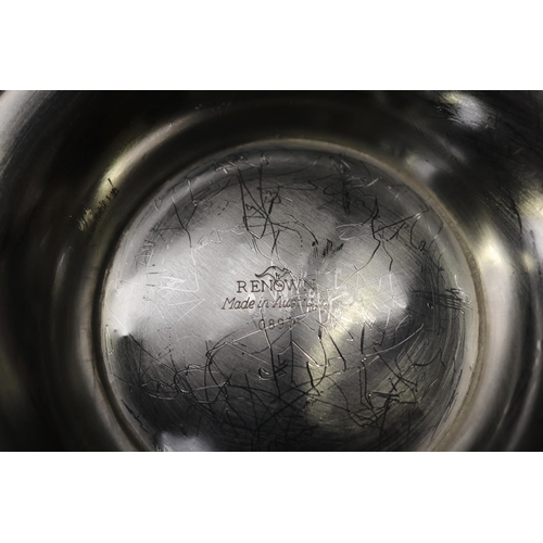 2141 - Australian Reknown silver plate ice bucket and ice nips, approx 21.5cm H x 21cm dia (2)