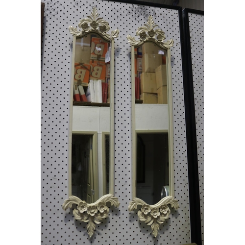 2435 - Pair of wall mirrors, each approx 86cm H x 20cm W (2)