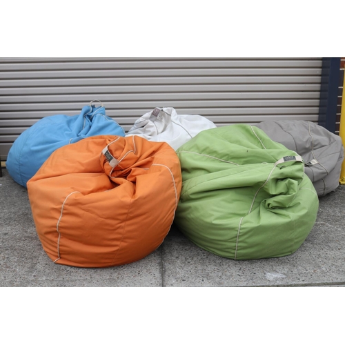 2453 - Five outdoor Coast New Zealand marine bean bags, various colours, each approx 110cm dia (5)