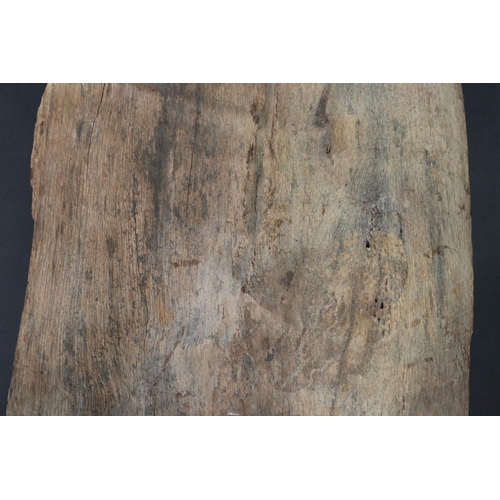 74 - Important Historic Australian tree section marker, from the first settlement of Sydney cove, carved ... 