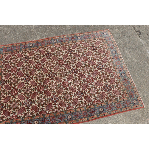 261 - Fine antique Persian hand knotted wool carpet, approx 200cm x 290cm