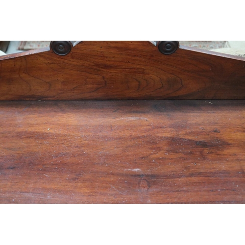 417 - Australian interest - early Colonial Australian cedar six leg sideboard having a Palladian back with... 