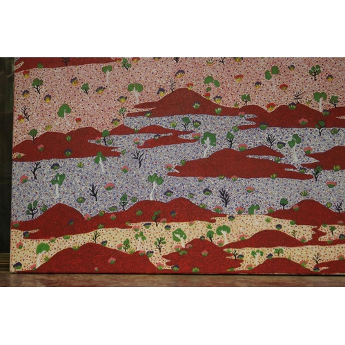 420 - Mavis Holmes Petyarre (1947-.) Australia (Aboriginal) acrylic on linen, titled Antarrengeny, approx ... 